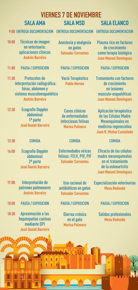 Programa X Congreso Andaluz de Veterinarios Especialistas en Animales de Compaa