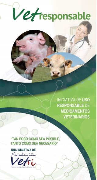 triptico vetresponsable, plataforma de sanidad animal vet+i, farmacovigilancia veterinaria